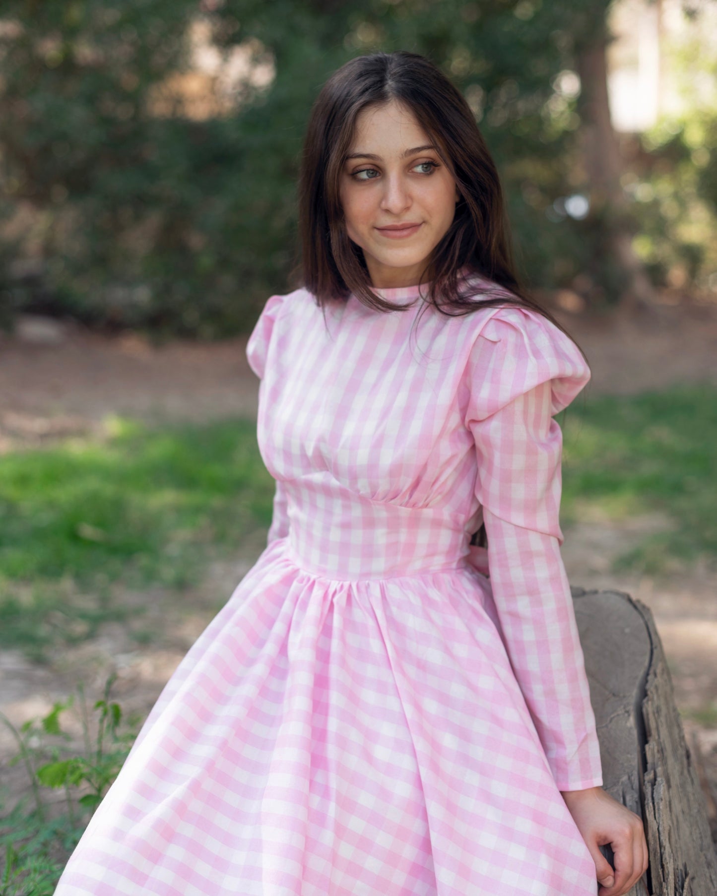 Pink Gingham Dress