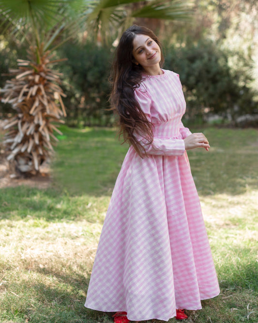 Pink Gingham Dress