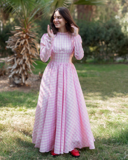 Pink Gingham Dress