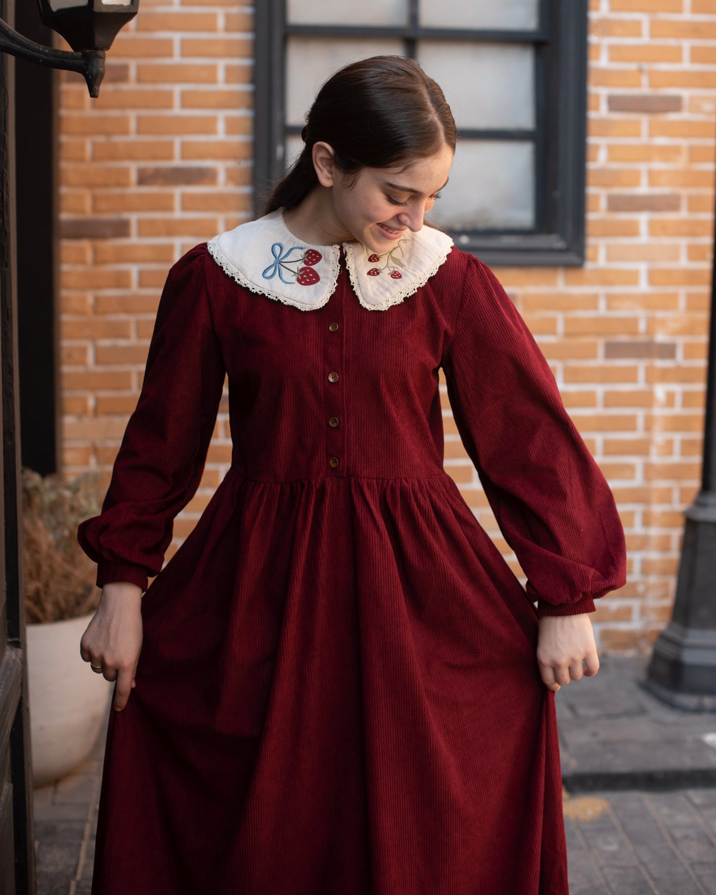 The Strawberry Collar Dress